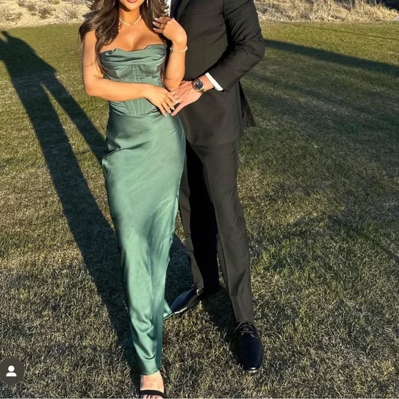 House of CB Dresses House Of Cb Charmaine Forest Corset Maxi